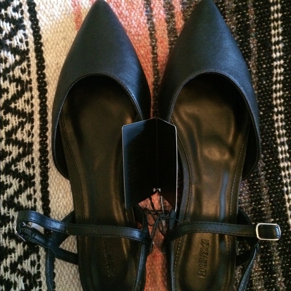 Forever 21 Black Flats